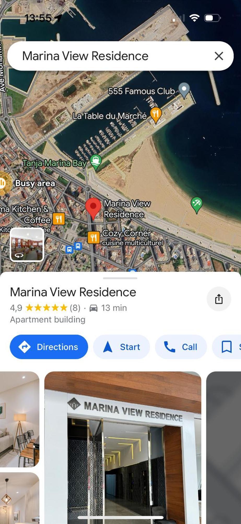 Marina View Residence Luxurious Studio Retreat With Stunning Ocean Views 1 Double Bedroom, 1 Convertible Couch Tanger Ngoại thất bức ảnh