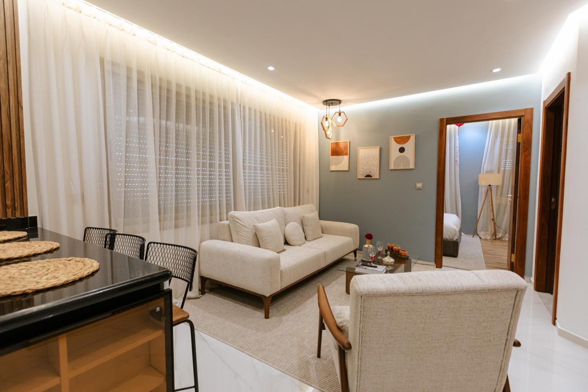 Marina View Residence Luxurious Studio Retreat With Stunning Ocean Views 1 Double Bedroom, 1 Convertible Couch Tanger Ngoại thất bức ảnh